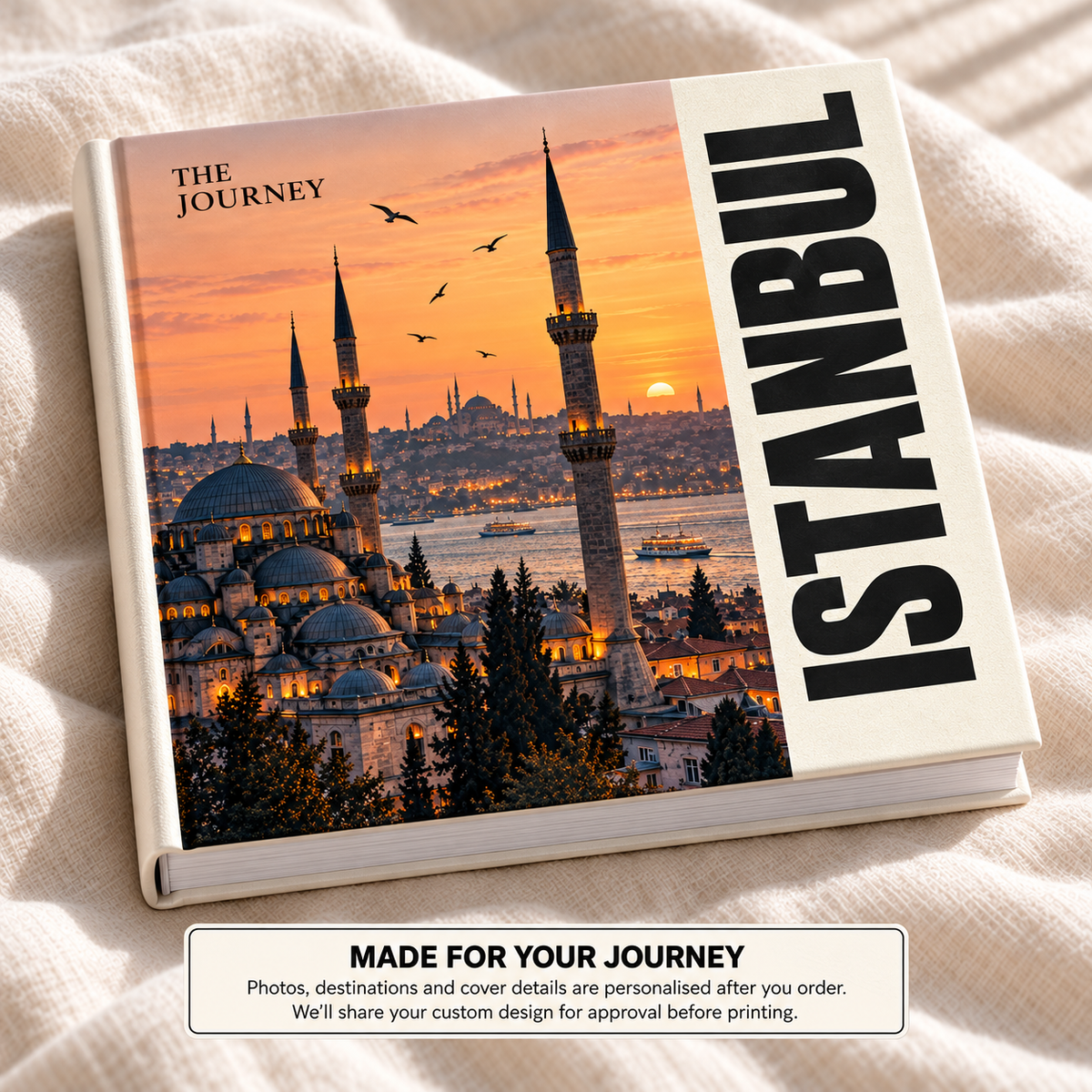 Istanbul Travel Book — personalised travel photo book cover