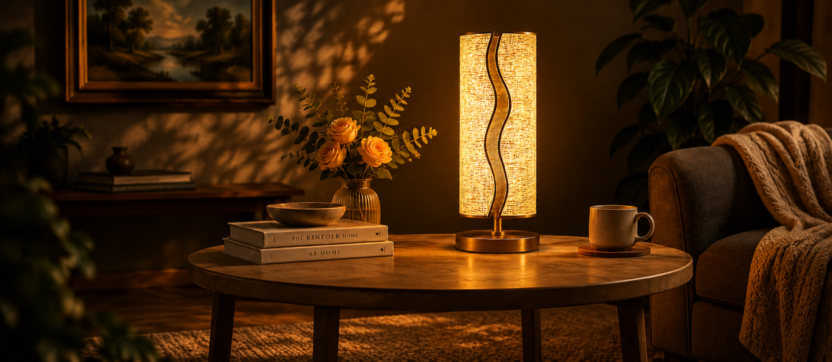 Gilded Wave Radiance Luxe Table Lamp