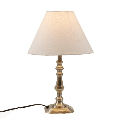 Classy White Shade Metal Table Lamp Desk Lamps Coral Tree   