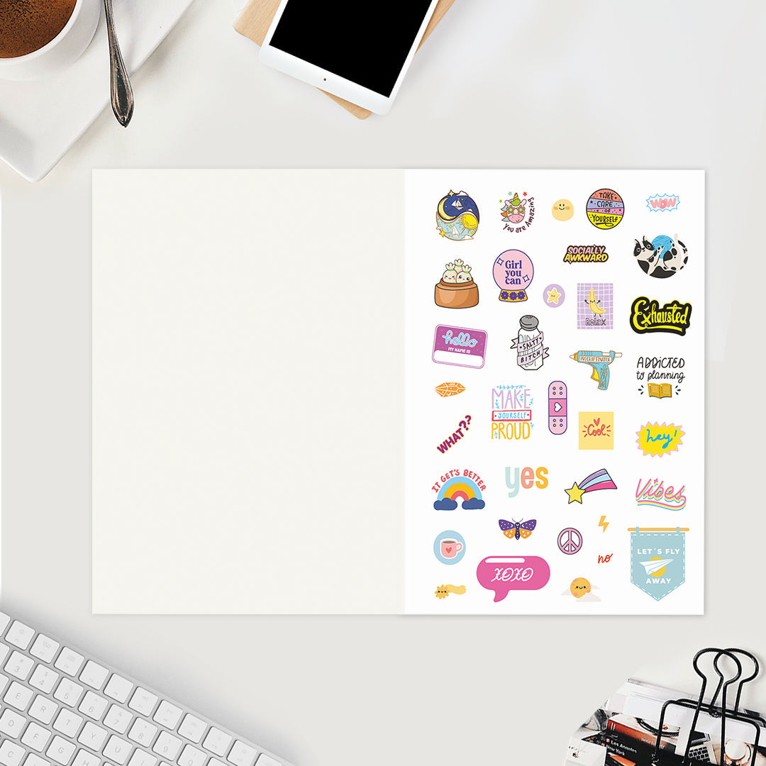 You Don't Have To Be Perfect — Undated Planner + Ultimate Sticker Book