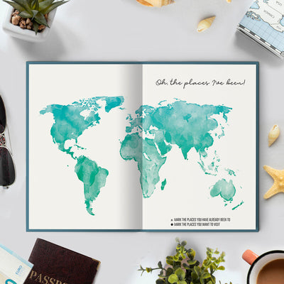 Make Memories All Over the World - Travel Journal for Long Journey (30 Days) Travel Journals June Trading   