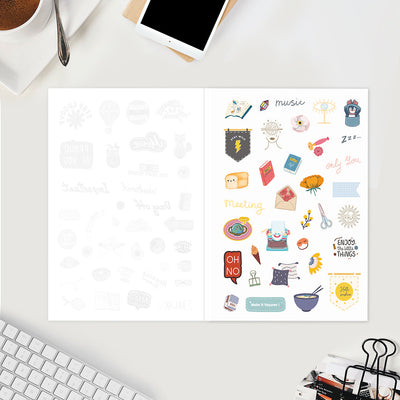 Undated Yearly Planner (2025 Collection) Out Do Me + Ultimate Sticker Book