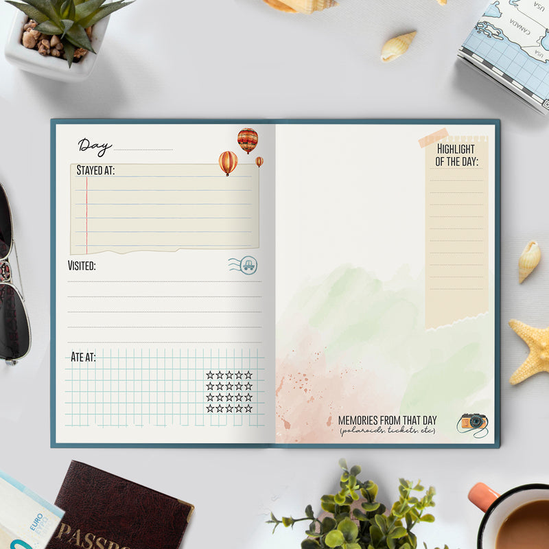United States of America - Travel Journal for Long Journey (30 Days) Travel Journals June Trading   