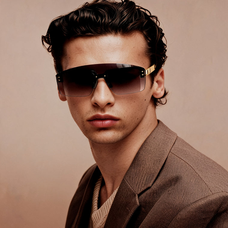 Serve Sass Oversized Black Sunglass