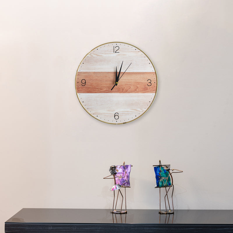 Colour Panelled Premium Wall Clock Wall Clocks June Trading   