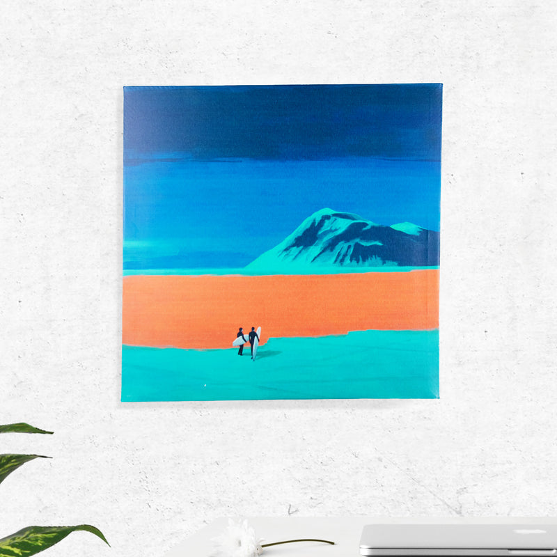 Surf By The Hills Canvas Painting Canvas Painting June Trading   