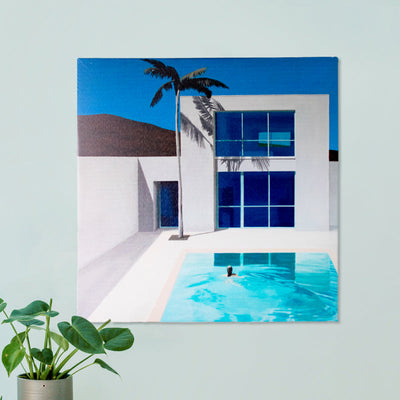 A Mediterranean Home Canvas Painting Canvas Painting The June Shop   