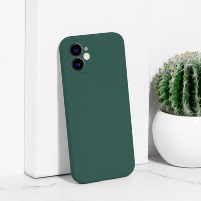 iPhone 12 Premium Ultra-Light Silicone Cover iPhone 12 & 12 Pro June Trading Pine Green  