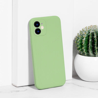 iPhone 12 Premium Ultra-Light Silicone Cover iPhone 12 & 12 Pro June Trading Sage Green  