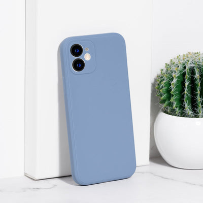 iPhone 12 Premium Ultra-Light Silicone Cover iPhone 12 & 12 Pro June Trading Steel Blue  