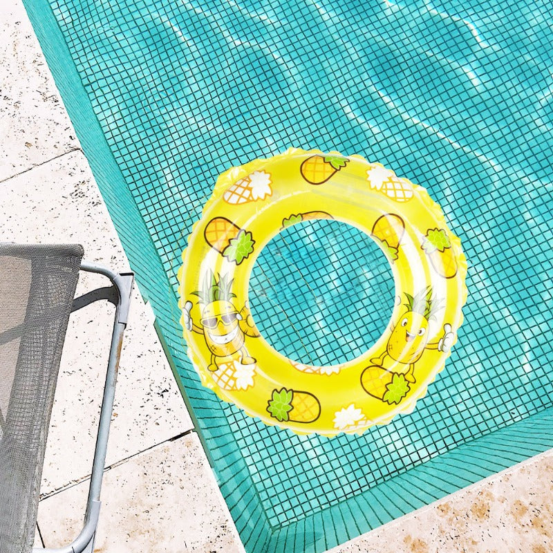 Fun Pineapple Inflatable Swim Ring For Kids Swimming Tubes ERL   