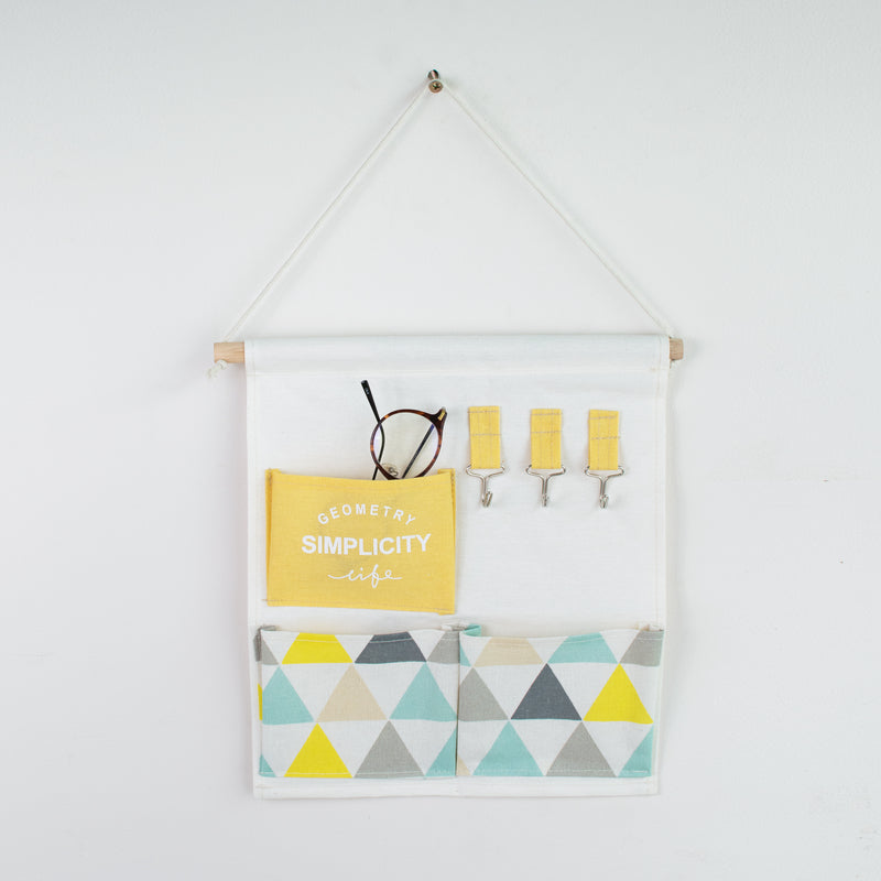Wabi Sabi Wall Hanging Organizer Hanging organisers June Trading Vivid Triangles  