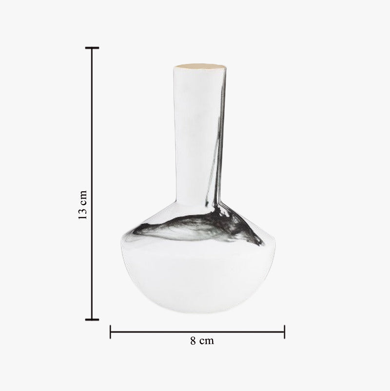 Black On White Texture Table Vase Vases June Trading   