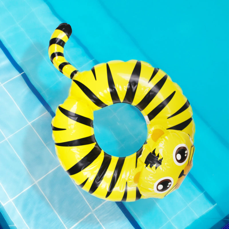 Cute Tiger Inflatable Swim Ring For Kids Swimming Tubes ERL   