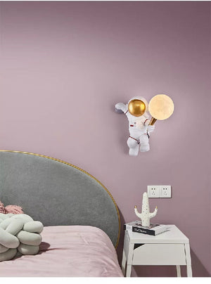Wall Hanging Astronaut Light Lamps Coral Tree   