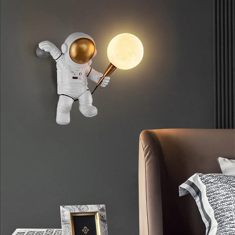Wall Hanging Astronaut Light Lamps Coral Tree   