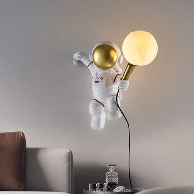 Wall Hanging Astronaut Light Lamps Coral Tree   