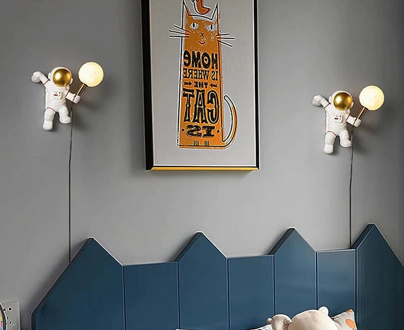 Wall Hanging Astronaut Light Lamps Coral Tree   